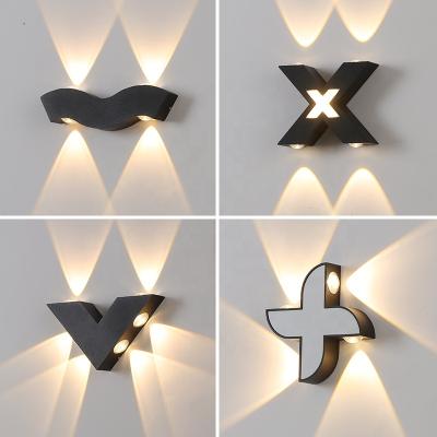 China Modern wall lamps led 4W 6W 7W IP65 linear light up and down light body lamp item lighting style office modern led wall lighting for sale