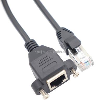 China COMPUTER Cat 6 Male RJ45 To Screw Female Ethernet LAN Network Extension Cable for sale