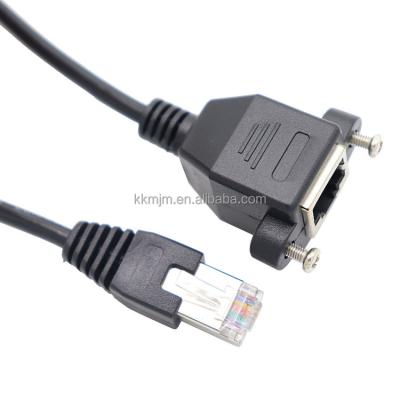 China COMPUTER Cat 6 Screw RJ45 Ethernet LAN Network Male To Female Extension Cable for sale