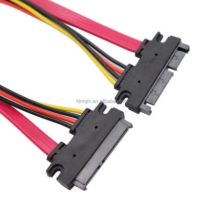 China Computer SATA Extension Cable 7+15 Pin Power Cable 22pin Male To SATA 22 Pin Female for sale