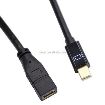 China High Quality Mini DisplayPort Male DP Female Extension Cable Gold Plated Connector to MINI COMPUTER for sale