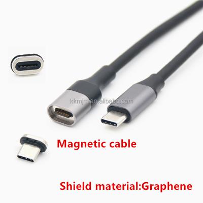 China Video Game Player USB C to USB C Male to Male 4K Cable PD 10Gbps USB 3.2 Fast Charging Magnetic Charger Cord PD 100W 5A/20V for Macbook pro for sale