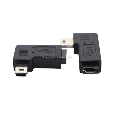 China Wholesale Factory Cheap Price Game Player 90 Degree Left Male Mini USB2.0 To Micro Female Adapter for sale