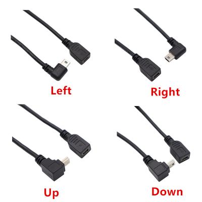 China Mobile Phone 0.25m 90 Degree Black USB 2.0 Cable High Quality Printer A Male To Type B Male USB 2.0 Cable for sale