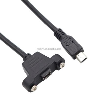 China Camera 0.3m/0.5m 90 Degree Mini USB 5Pin Extension Cable Straight Male To Female Cable for sale