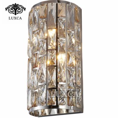 China Luxca Crystal Wall Lamp For Living Modern Creative Modern Room Villa Soft Light Hotel for sale