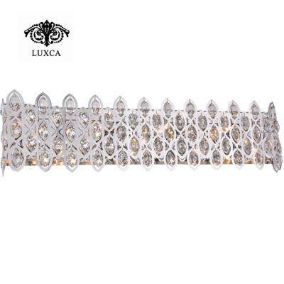 China New Luxca 2021 Modern Stainless Steel Room Wall Lamp Background Wall Light Mirror Lighting for sale