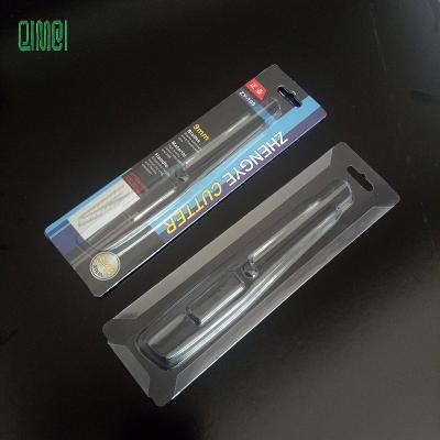 China Wholesale Stationery PET Sliding Card Blister For Knife Blister Package for sale