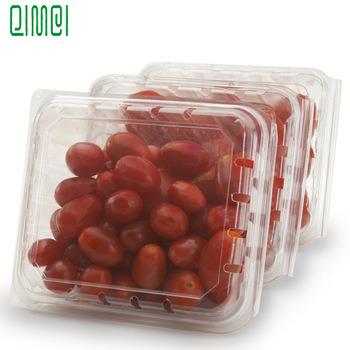 China Eco - Friendly Disposable Blister Clamshell Custom Clear Cherry Tomatoes Packaging Box for sale