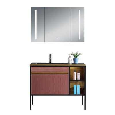 China Large Modern Luxury Bathroom Vanity Set With Separate Mirror Cabinet zu verkaufen