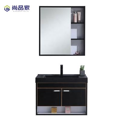 Chine Modern simple stainless steel basin bathroom hd mirror cabinet combination with bathroom vanities à vendre