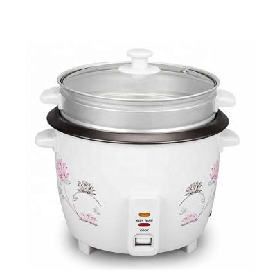 China Custom Electronic Household Factory Price Printing Rice Cooker 1.5l Tiger Cooker Flower Drum With Non Stick Pot for sale