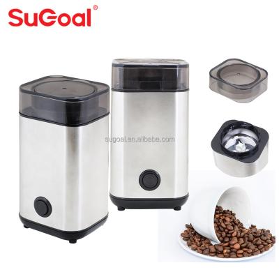 China For Coffee Bean Wholesale Stainless Steel Mini Electric Coffee Bean Nut Grinder, Spice Grinder with Cheap Price for sale