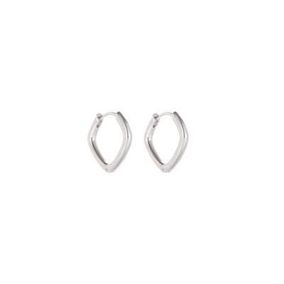 China Wholesale Casual/Sports High Quality Fashion 925 Silver Heart Circle Earring with Rhodium Plated Yellow Gold Plated for sale