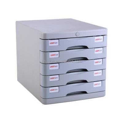 China US-22A Plastic Filing Cabinet Office Filing Cabinet With 5 Drawers for sale