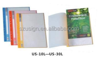 China Clear PP Plastic Office A4 11 Holes Book 10 Pockets US-10L for sale