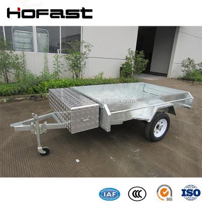 China Welded Car Trailer Full Box Cargo Trailer for sale