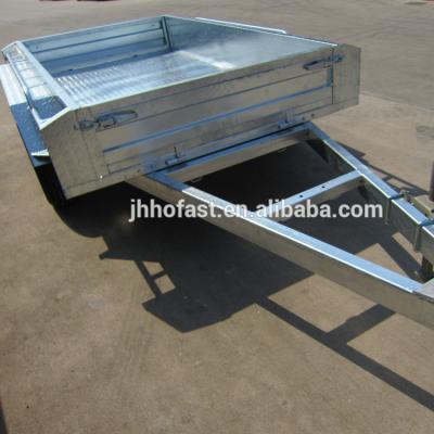 China Double truck trailer axle box trailer/box trailer/car trailer for sale