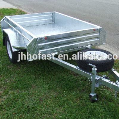 China 6x4 truck trailer bolted box trailer for sale