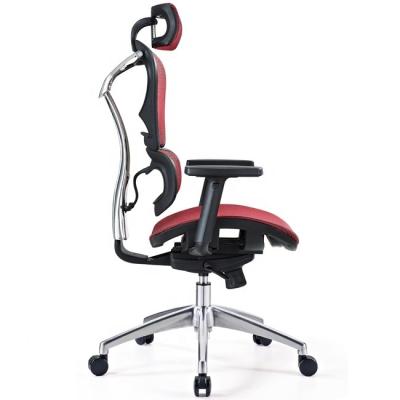 China Adjustable (Height) Class 5 Locked Red Full Mesh Manager Chair DU-0810H for sale