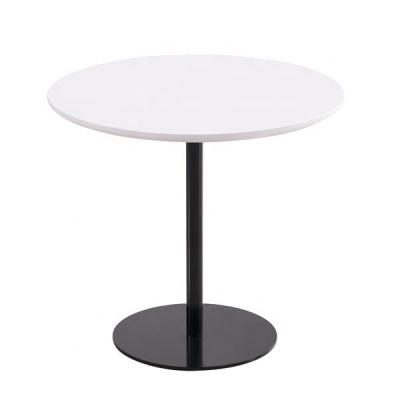 China Modern coffee table, restaurant side table, wooden table with black legs CT-378B for sale