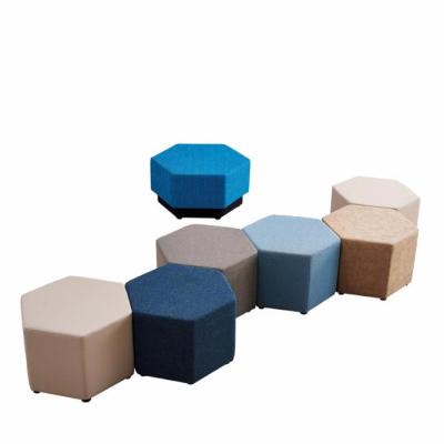 China OEM accepted new design stool hexagonal ottomanBT for sale