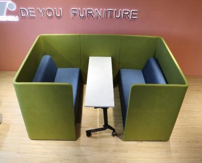 China Modern Fabric Office Partition, Sofa Seating, Green Soft Pod for sale