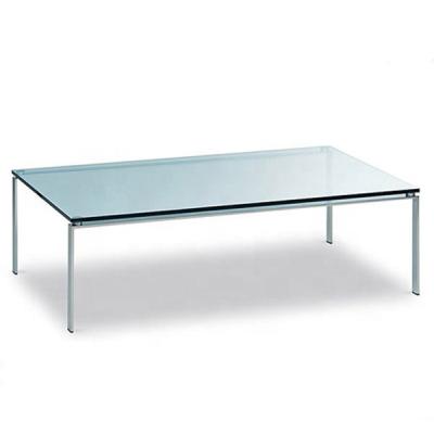 China Modern long side sofa glass coffee table rectangular dining table CT-500A for sale