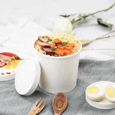 China Disposable paper cup OEM factory 26oz craft paper soup paper cup disposable customization take out food container for sale