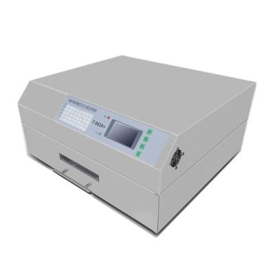 China Building Material Mini SMT Portable Reflow Oven Machine Shops HECAN Benchtop Reflow Oven T962A+ Te koop