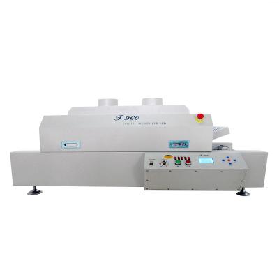 China Building material shops HOT sale Wenzhou HECAN t960, infrared reflow 5 heating zone reflow oven for pcb assembly line Te koop