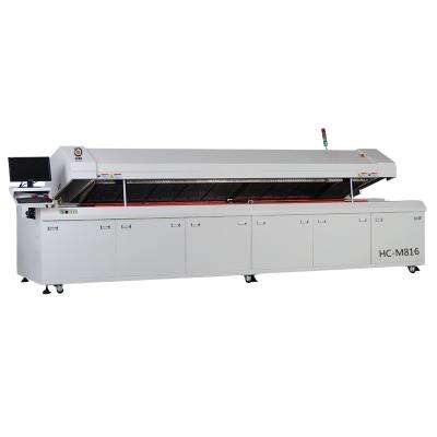 China HECAN 8 Hot Air Zones SMD Heating Soldering Machine With Single Track Automatic Reflow Oven for sale