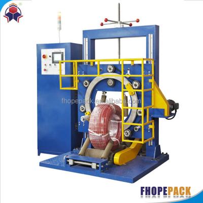 China Chemical Premium Cable Wire Spool Stretch Wrapping Machine With Good Wrapping Performance for sale