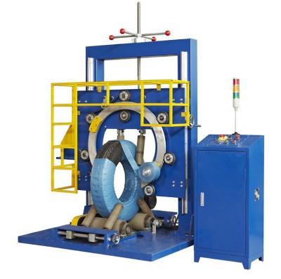 China Chemical Automatic Tube / Pipe Reel Stretch Wrapping Machinery With PLC Control for sale