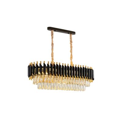 China Crystal Large Nordic Modern Luxury Living Room Gold Hotel Black Ceiling Chandelier for sale