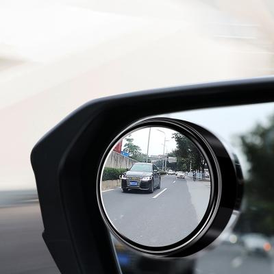 China Wholesale Wide Angle View Safety Car Outside White Round Mirror Spot Automobile Blind Spot Convex Glass Blind Mirror for sale