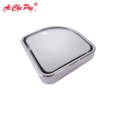 China Small Wide Angle Car Auto Side View Rearview Plating Silver Adjustable Blind Spot Mirror for sale