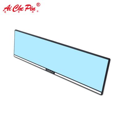 China Multifunctional Anti-glare Rearview Mirror Universal Car Panoramic Blue Glass Rear View Mirror for sale