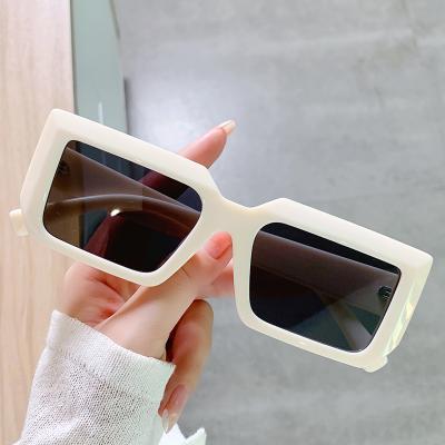 China Multi Color Sun Lenses Shape White Polarized Sunglasses TR90 UV Protection Transparent Tea Len Sunglasses Spot Wholesale for sale