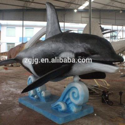 China Hot Selling Dolphin Hand Made Statue Decoration Amusement Park Fiberglass Amusement Park Theme/Theme/Sculpture Hot Selling Life Size Sculpture/ for sale