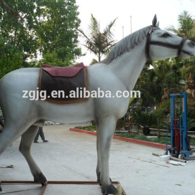 China Outdoor and Indoor Playground Outdoor and Indoor Playground Fiberglass Life Size Horse Statues for Sale for sale