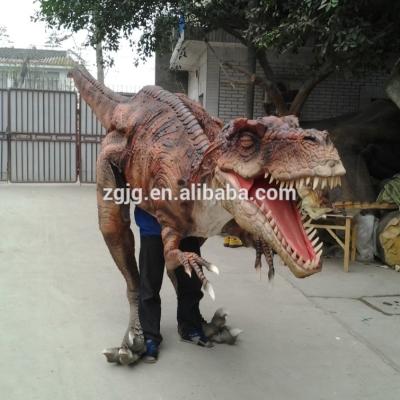 China Advanced Silicone Hidden Leg T-Rex Dinosaur Costume For Sale for sale