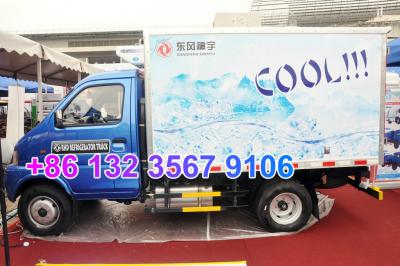 Chine RHD Dongfeng 4x2 diesel Mini Light Refrigerator Truck EQ5032XXY à vendre