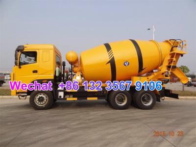 China LHD & RHD 6x4 Tri-Ring 375HP 8--12CBM concrete cement mixer truck for Malaysia for sale