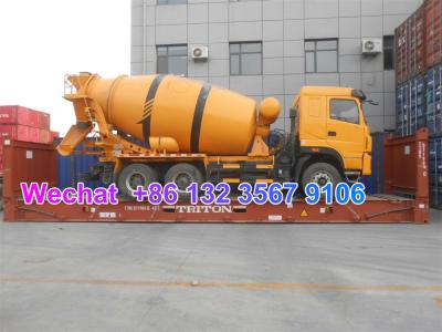 China LHD & RHD 6x4 Tri-Ring 375HP 8--12CBM concrete cement mixer truck for Zambia for sale