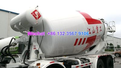 China LHD & RHD 6x4 Tri-Ring 375HP 8--12CBM concrete cement mixer truck for Tanzania for sale