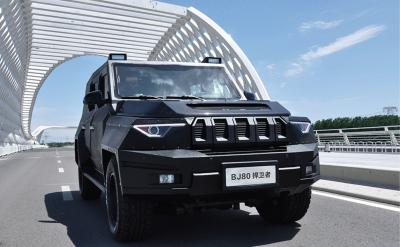 Chine euro V Baolong BJ80 voiture à l'épreuve des balles de 4x4, véhicule blindé de la lumière 4x4 pour le Pérou à vendre