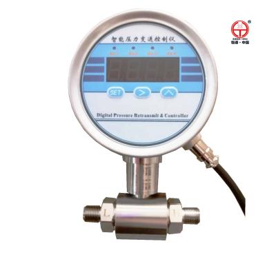 China All Stainless Steel Display Relay Differential Pressure Gauge Pressure Differential Controller Pressure Differential Switch 4