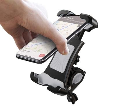 China Universal Adjustable Phone Holder Bicycle--Flexible Silicone Bicycle Handlebar Cradle Motorcycle Bike Cell Phone Holders 4-6.5 Inch for sale