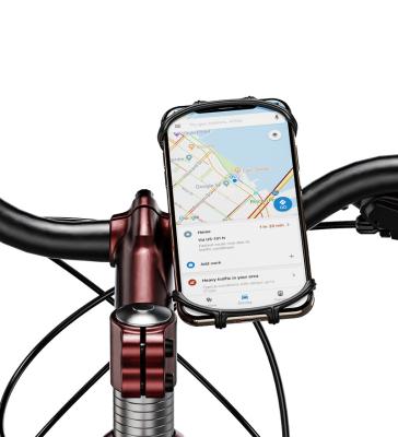 China 360Â ° Mechanical Spin Bike Phone Mount Motorcycle Protected Phone Mount Smartphone Metal Stand Bicycle Cell Phone Holders for sale